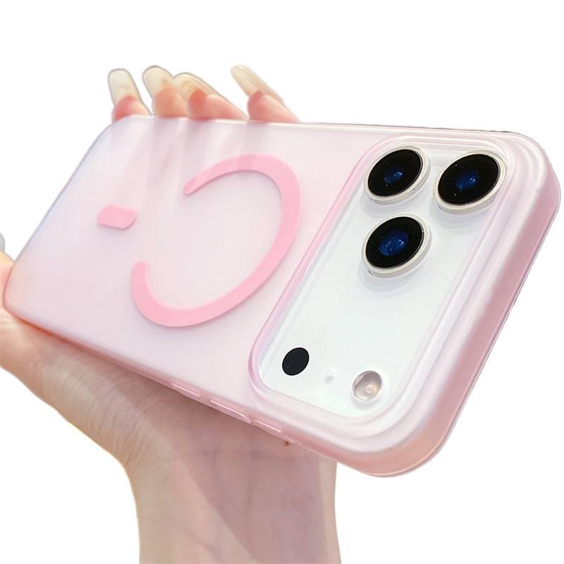 MagSafe Case | PC | Strong Magnetic | Pink | Drop Protection | Shockproof Cover for iPhone 14 / 14 Plus / 14 Pro / 14 Pro Max - Image 1