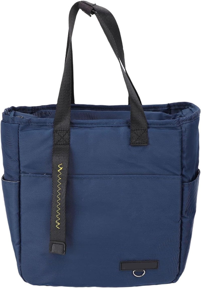 ZJchao Insulated Lunch Bag, Large Capacity Leakproof Reusable Lunch Tote with Aluminum Foil Liner and Front Pocket for Office, Picnic, Hiking, Beach - Image 1