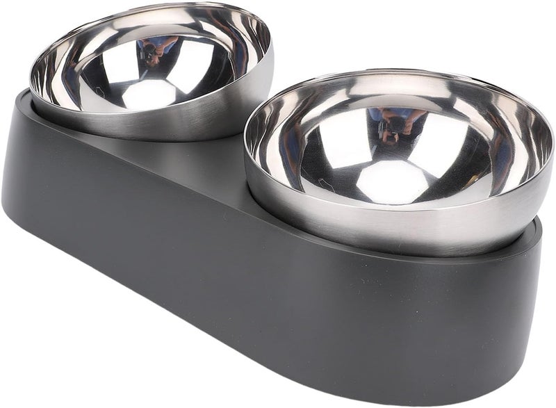 Focket Elevated Cat Bowls, Tilted Anti Vomiting Raised Cat Food and Water Bowls with Stainless Steel for Small Cats Puppies - Image 4