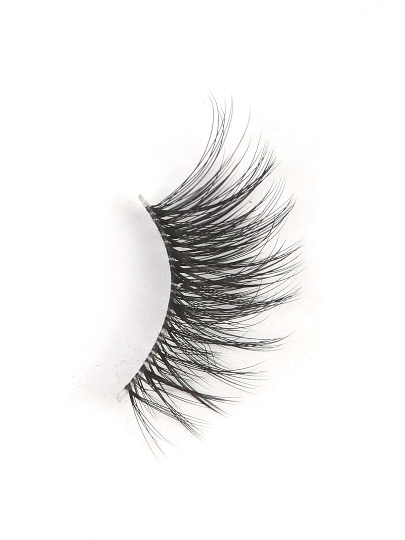 Gmagictobo False Eyelashes Natural Half Lashes Cat Eye Clear Band Lashes Fluffy Wispy 3D Faux Mink Lashes Pack Soft Strips Fake Eyelashes 7 Pairs - Image 4