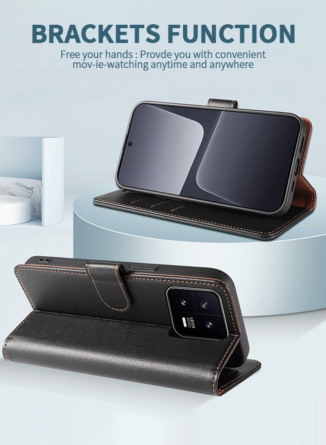 GROIC Compatible with Xiaomi 13 Pro Case,Premium Leather Wallet Case with Kickstand and Card Slots,Flip phone Shell for Xiaomi 13 Pro - Image 3