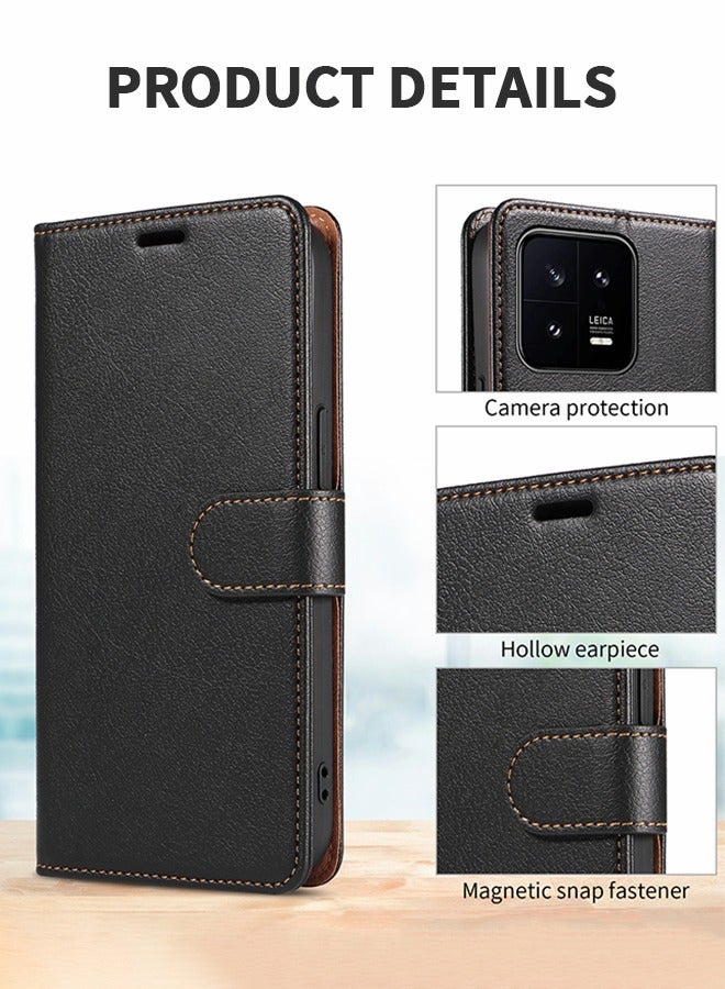 GROIC Compatible with Xiaomi 13 Pro Case,Premium Leather Wallet Case with Kickstand and Card Slots,Flip phone Shell for Xiaomi 13 Pro - Image 2
