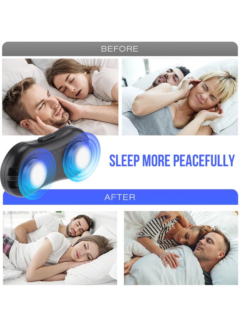 Suntown Electric Stop Snoring Device, Smart Throat Snoring Device, Hanging Ears Portable USB Snore Stopper with Pulse Assistance Technology, Relieve Snoring Portable Rechargeable Good Sleep Aid Retainer - Image 2