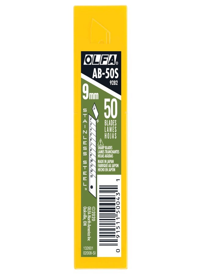 OLFA 9282 AB-50S 9mm Stainless Steel Snap-Off Blade, 50-Pack - Image 4