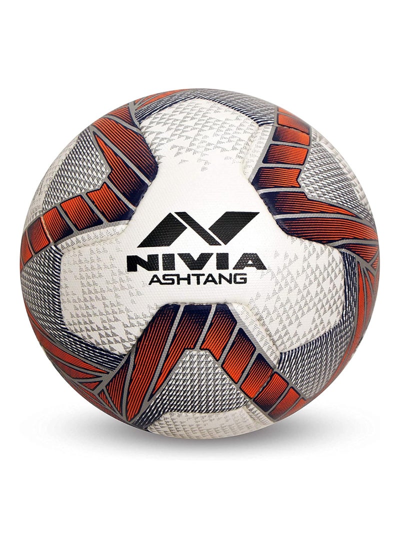 Nivia Ashtang 2.0 FIFA PRO Football | Size 5 | 8 Panel | PU Micro Leather | Hand Stitched | Suitable for Soft | Wet Ground |Hard Ground with Grass and Artifical Turf | Soccer Ball  - Image 1