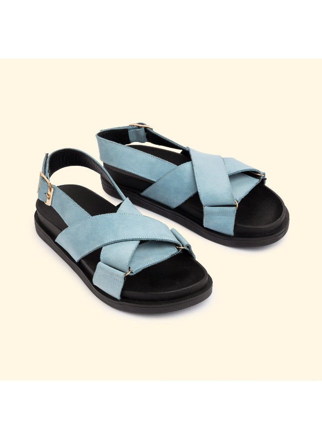BOU AYLA CROSS SLIDES - Ayla Ocean Dust - Image 2
