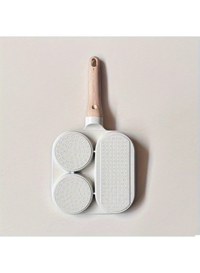 مقلاة بيض بـ 4 أقسام غير لاصقة، مقلاة إفطار بطبقة...