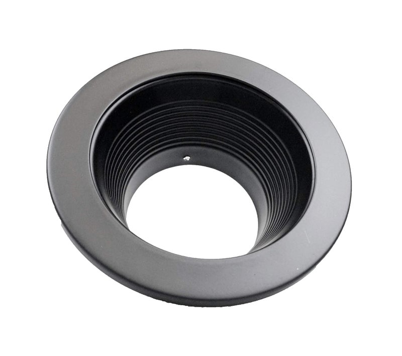 NICOR Lighting 4 inch Black Baffle Trim, for 4 inch Housings (19502BK) - Image 5