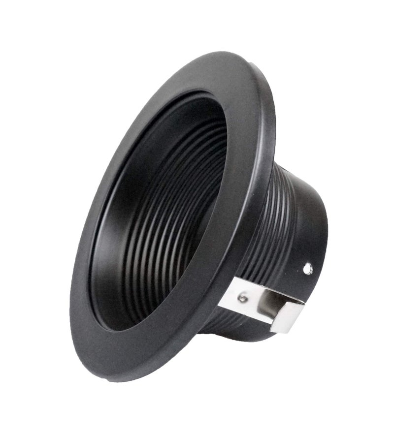 NICOR Lighting 4 inch Black Baffle Trim, for 4 inch Housings (19502BK) - Image 4