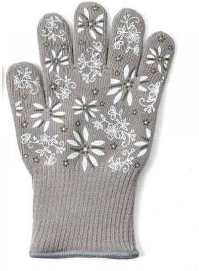 AL RIMAYA Bbq Heat Resistant Gloves White And Brown  - Image 2