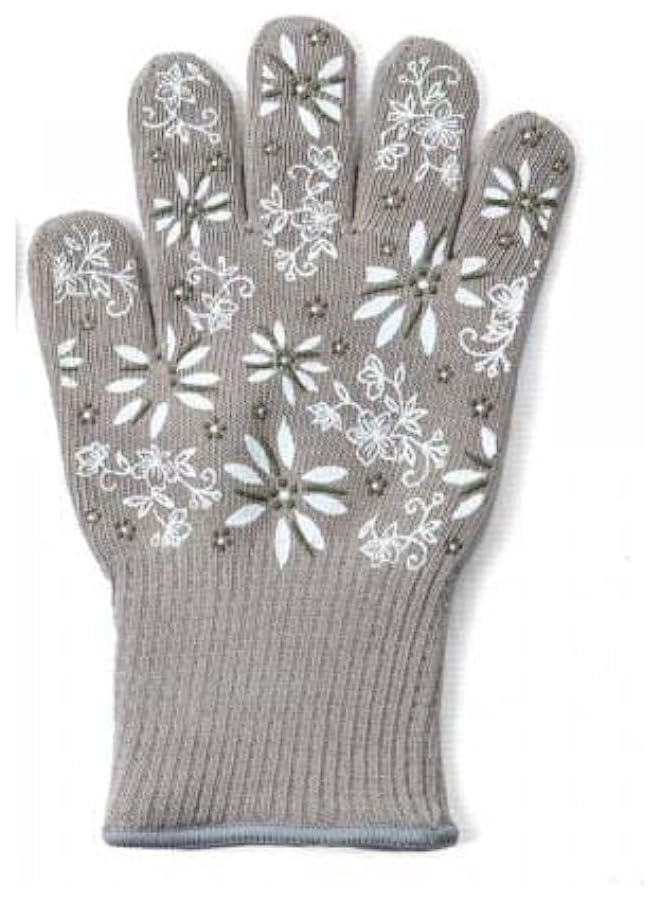 AL RIMAYA Bbq Heat Resistant Gloves White And Brown  - Image 1