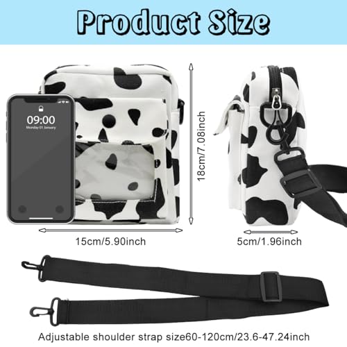 PALAY® Women Handbags, Hand Bags for Women Stylish PU Leather Crossbody Bag, with Adjustable Shoulder Strap Cute Print Versatile Girls Crossbody Bag - Image 2
