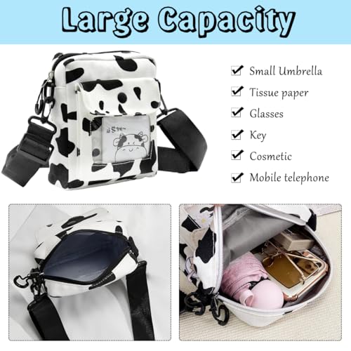 PALAY® Women Handbags, Hand Bags for Women Stylish PU Leather Crossbody Bag, with Adjustable Shoulder Strap Cute Print Versatile Girls Crossbody Bag - Image 4