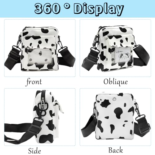 PALAY® Women Handbags, Hand Bags for Women Stylish PU Leather Crossbody Bag, with Adjustable Shoulder Strap Cute Print Versatile Girls Crossbody Bag - Image 5