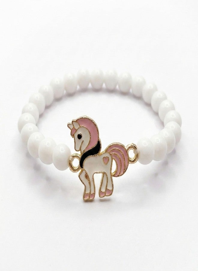 Fabdrap - Cute Cartoon Bracelet for Baby/Kids Brother/Sister - Rakhi Combo for Kids - Rakhi with Greeting Card & Roli Chawal (UnicornRakhi2) - Image 2