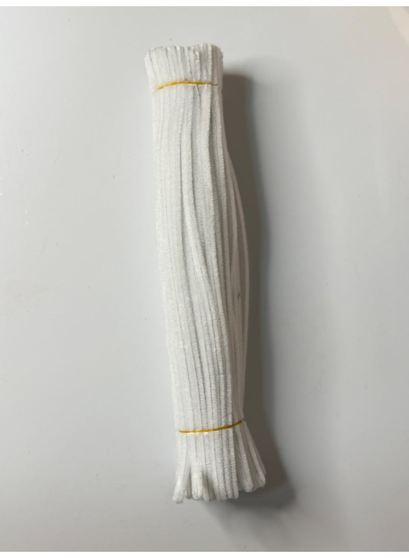 100 PCS Premium Thick & Soft Pipe Cleaners – Colorful Fluffy Chenille Craft Stems for DIY Art, Kids Crafts & Handmade Decorations