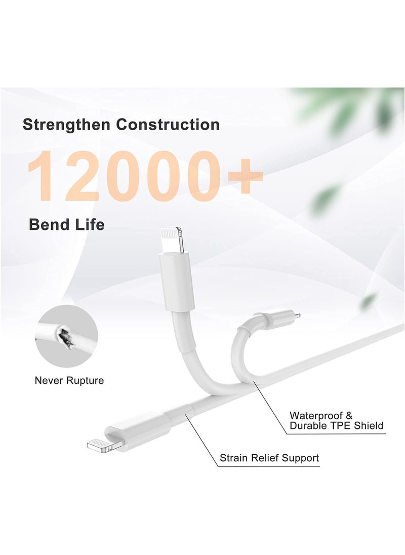 Generic - 3ft USB C to Lightning Cable - 6ft, Pack of 3 - Image 1