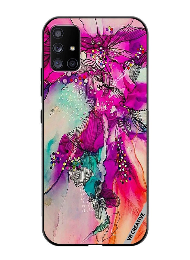 VR CREATIVE Protective Case Cover For Samsung Galaxy A71 5G Aesthetics Painting Design  Multicolour - Image 1