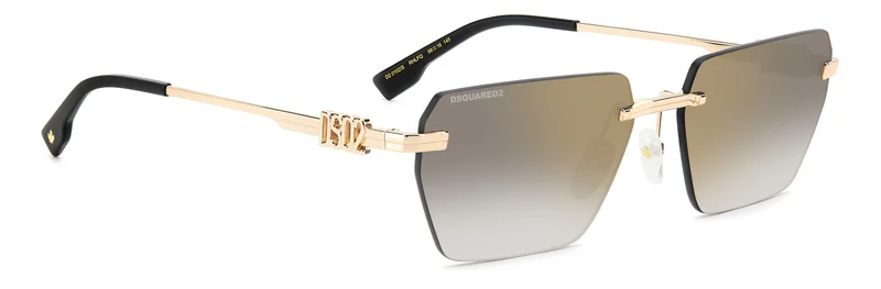 ديسكويرد2 Rectangular Geometrical Sunglasses Frames