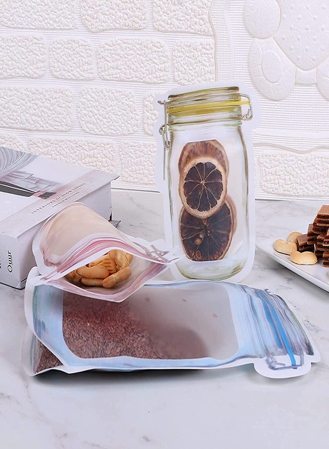 DEERA Jar-Shaped Clear Ziplock Stand Up Pouch 150x100mm Pack of 15 - Image 5