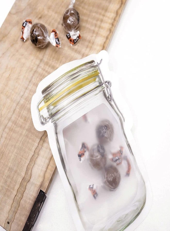 DEERA Jar-Shaped Clear Ziplock Stand Up Pouch 150x100mm Pack of 15 - Image 4