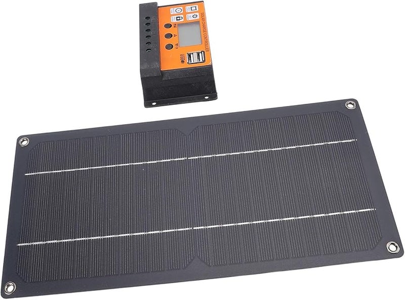 10A وحدة تحكم 10W أحادية البلورية مقاومة للماء 12V مجموعة ألواح شمسية للسيارة RV القارب - Image 3