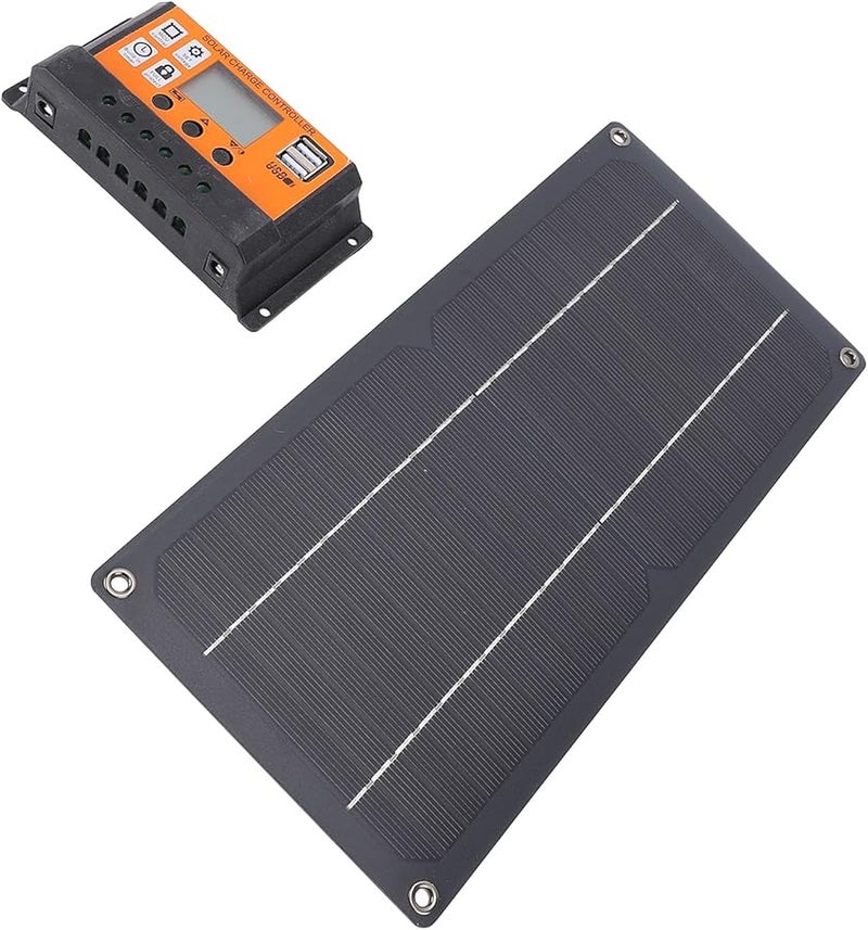 10A وحدة تحكم 10W أحادية البلورية مقاومة للماء 12V مجموعة ألواح شمسية للسيارة RV القارب - Image 4