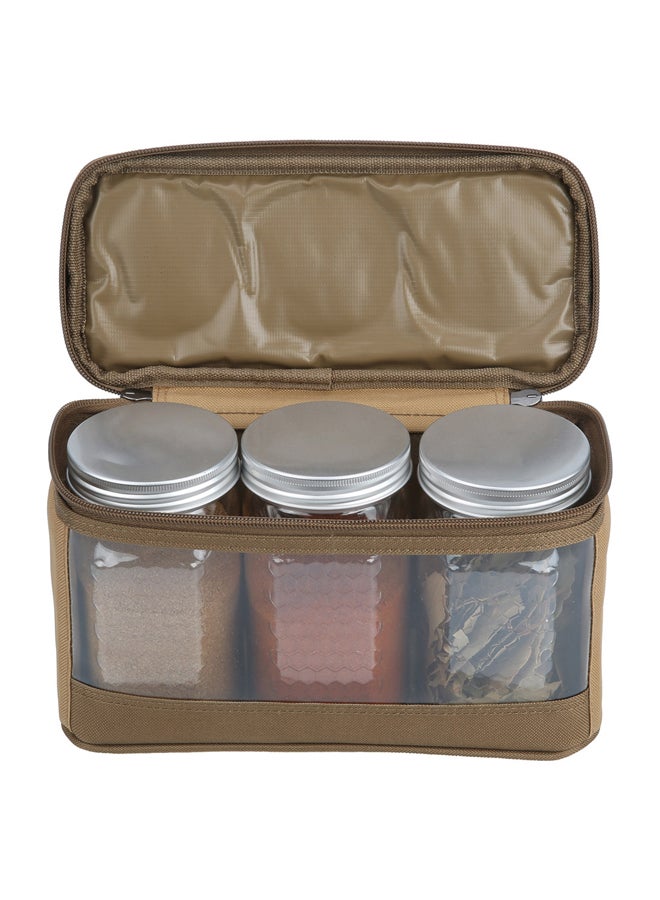 AL SANIDI spices set bag, Completed spices cans, Kaki - Image 5