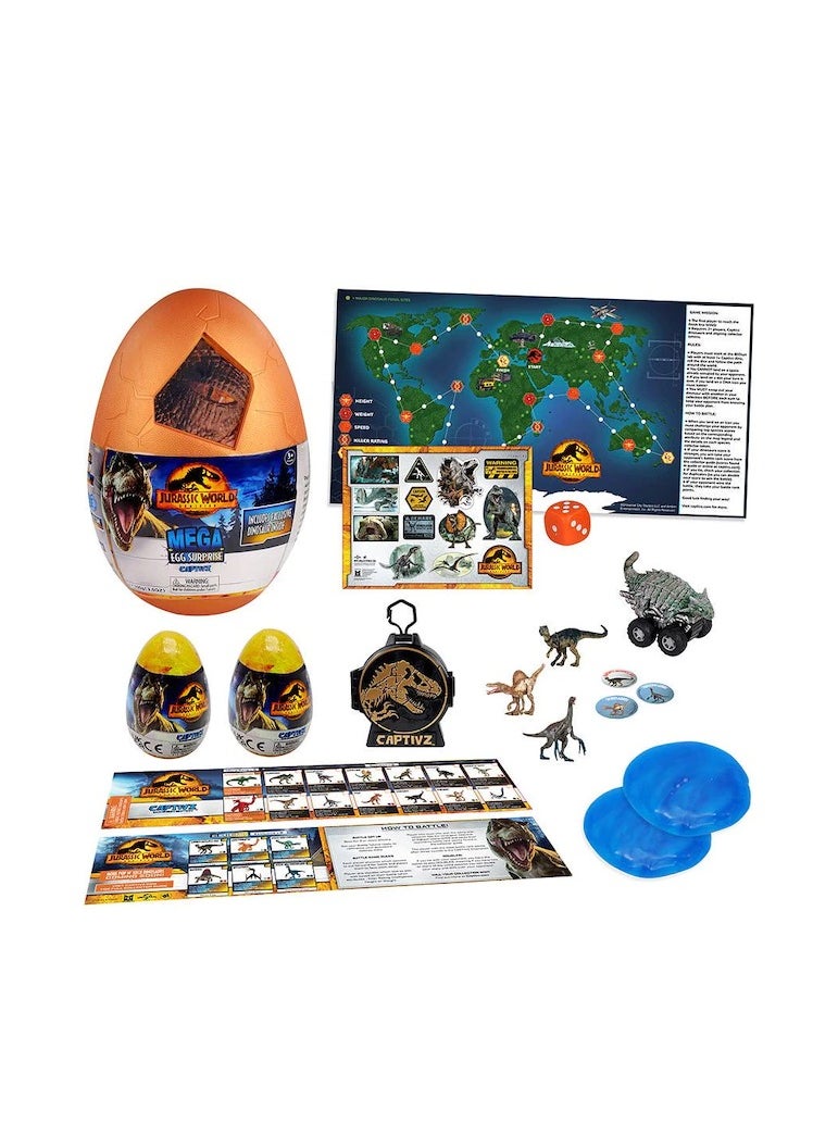 JURASSIC WORLD Jurassic Captivz Dominion Edition Mega Egg TM-JW-DMGE  - Image 2