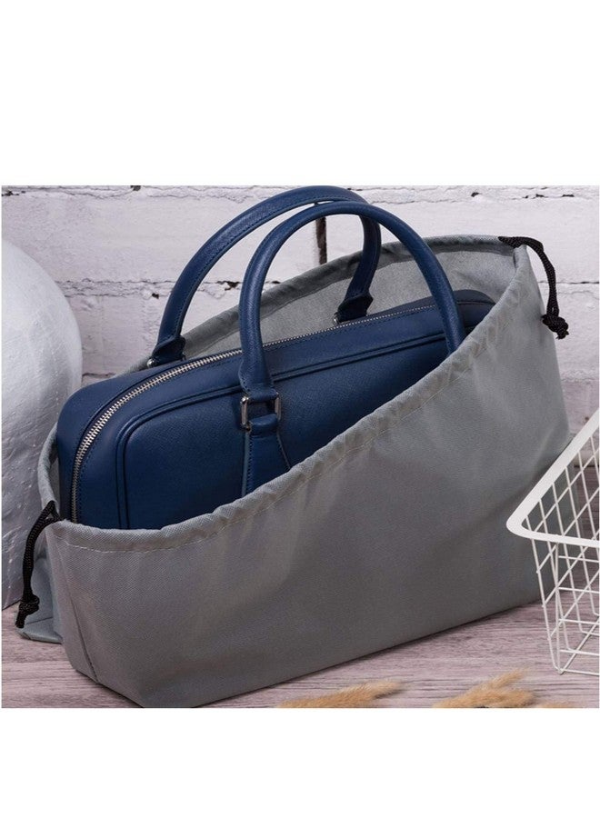 Lify Dust Handbag Dust Bags Purse Bags for Storage Perspective Window Storage Bag Non-Woven Breathable Drawstring Pouch - 4 Piece Pack (Black (2Pcs) & Grey (2Pcs)) - Image 4