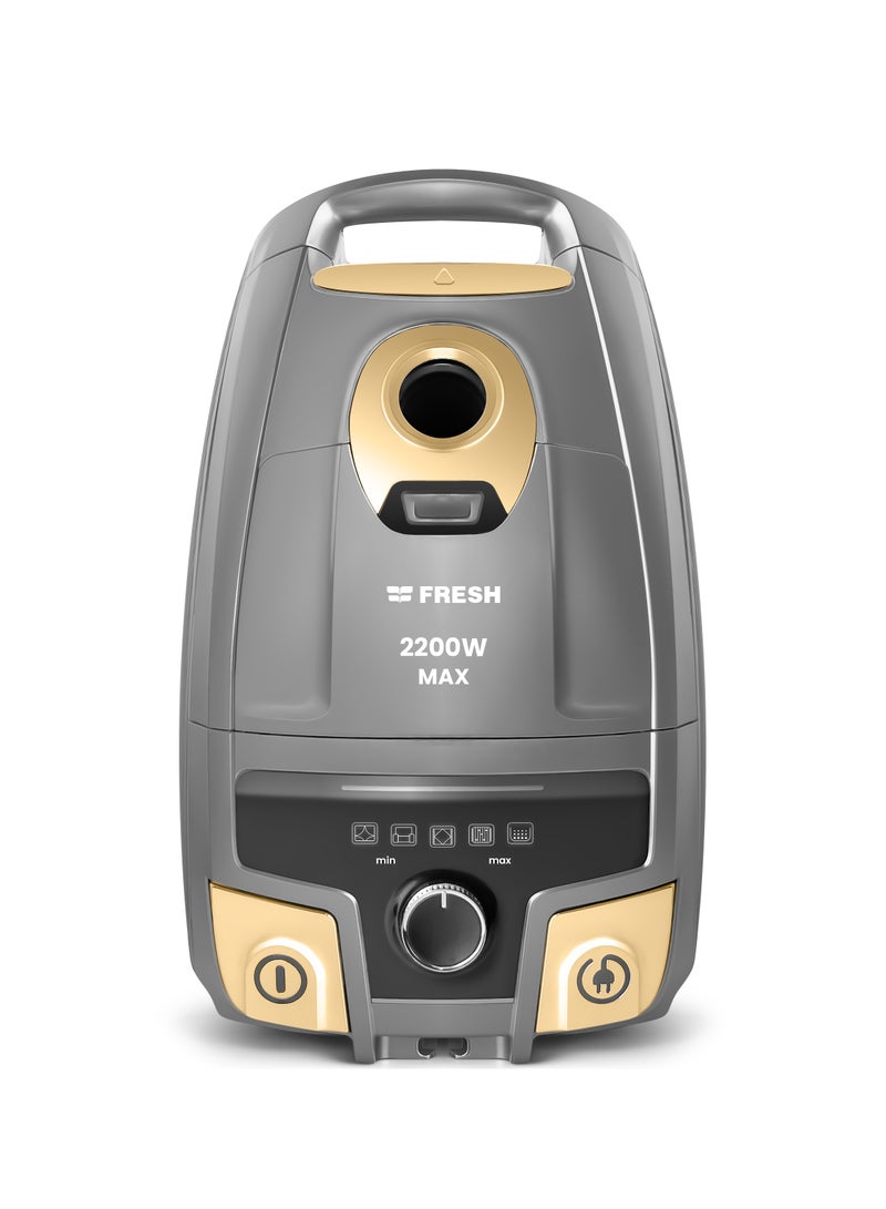 فريش ماكس فريش مكنسة كهربائية رمادية/فضية 2200 واط