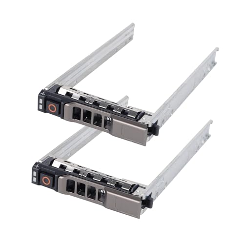 Heretom Hard Drive Tray Caddy 2.5 SSD Bracket G176J Hard Drive Bracket Compatible with Dell PowerEdge R410 R610 R710 R620 R720 T320 T420 R630 R730 T440 T640, 2 Pack - Image 1