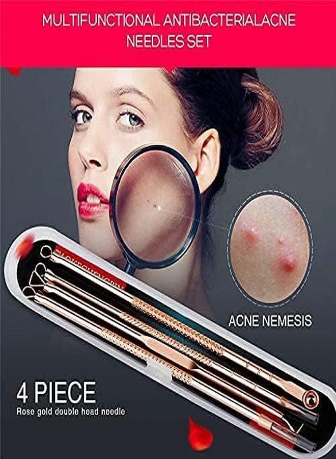 Beauzy Blackhead Pimple Golden Remover Tools for Professional Tweezers Kit for Remove Acne Comedone Extractor, Black Heads Removing on Face Removal - Image 4