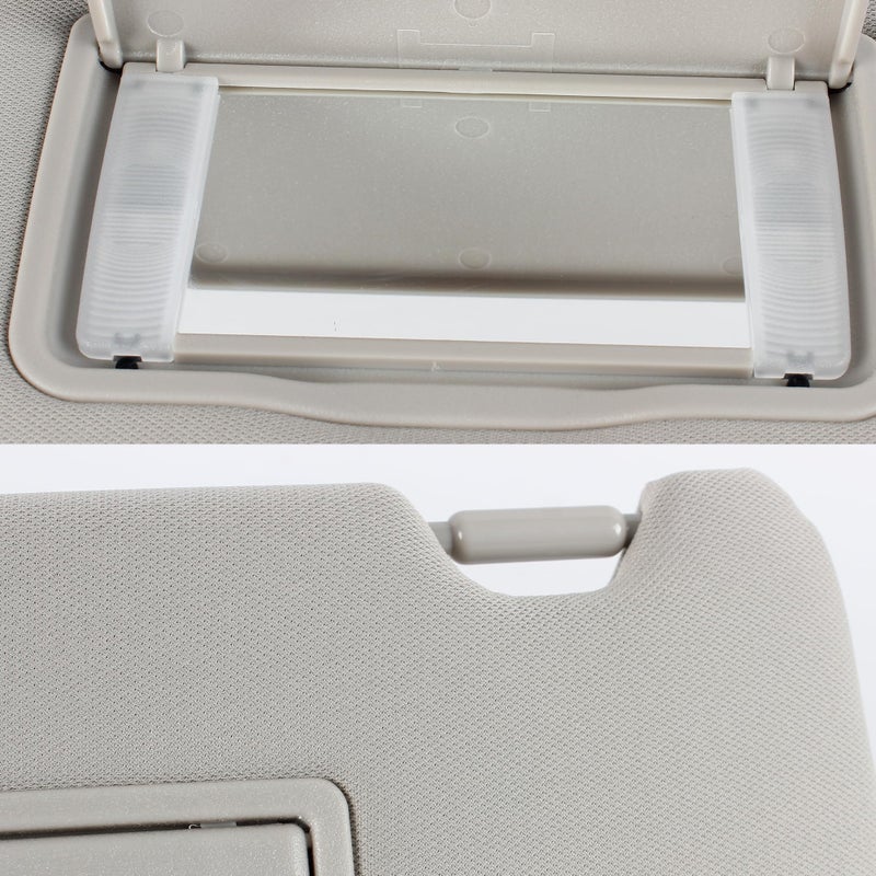 PEVAST PEVEST Sun Visor with Lights&Mirror LH Driver Side-Platinum Gray Interior for Honda HR-V EX-L/EX/LX/Sport 2016-2022 | Replaces OE:83230-T7W-A12ZA, 83280-T7W-A11ZA (Honda HRV 16-22 Platinum Gray Left) - Image 5