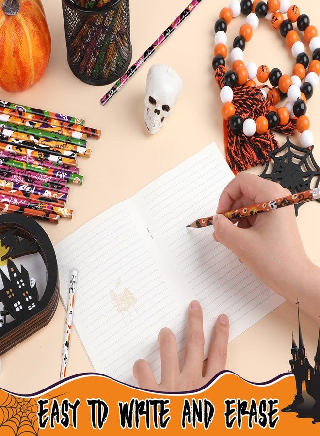 DIYASY Halloween Pencils for Kids, 12 Design 48 Pack Pencils Bulk with Erasers Assorted Colorful Fall Pencil Set for Halloween Goodies Gift Prize Party Favor Supplies - Image 4