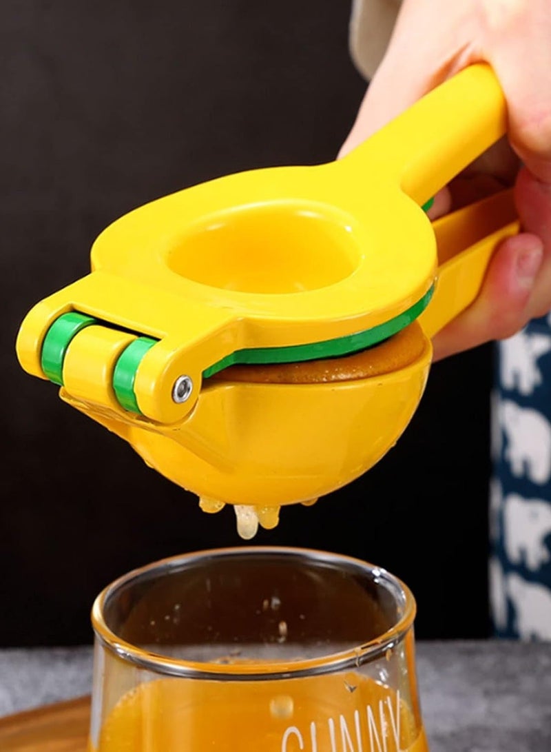 بيرام عصارة ليمون ليمون، 2 في 1 عصارة يدوية معدنية شديدة التحمل للليمون، فاكهة الحمضيات، بدون لب أو بذور، آمنة للاستخدام في غسالة الأطباق، أداة مطبخ للعصائر عالية الجودة - Image 4