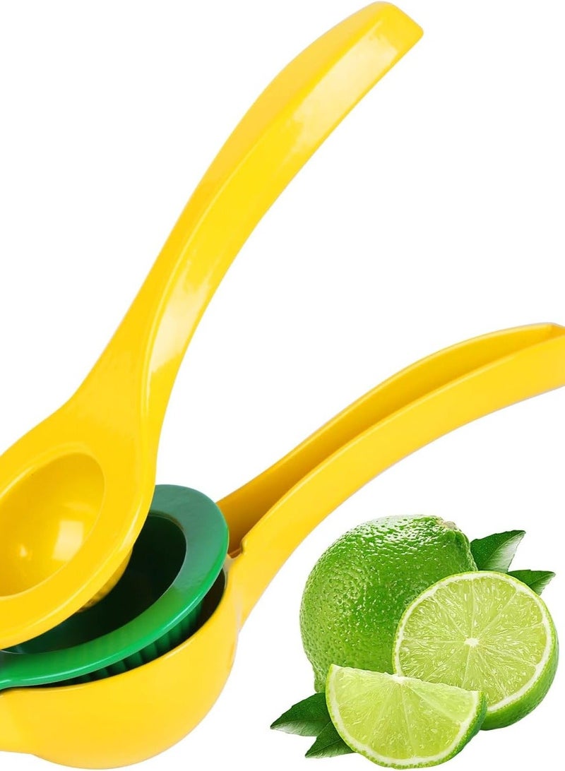 بيرام عصارة ليمون ليمون، 2 في 1 عصارة يدوية معدنية شديدة التحمل للليمون، فاكهة الحمضيات، بدون لب أو بذور، آمنة للاستخدام في غسالة الأطباق، أداة مطبخ للعصائر عالية الجودة - Image 1