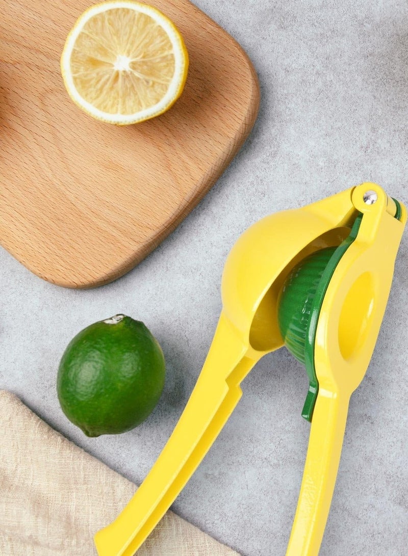 بيرام عصارة ليمون ليمون، 2 في 1 عصارة يدوية معدنية شديدة التحمل للليمون، فاكهة الحمضيات، بدون لب أو بذور، آمنة للاستخدام في غسالة الأطباق، أداة مطبخ للعصائر عالية الجودة - Image 3