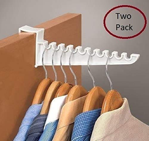 Home Style 2 Pack Over Door Hook- 9" - for Laundry - Suits - Coats - Dresses - Space Saver -Cubicle Coat Hook -Cloths Drying Keep Yourself Organized - Closet Rod Holder - Image 3