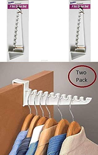 Home Style 2 Pack Over Door Hook- 9" - for Laundry - Suits - Coats - Dresses - Space Saver -Cubicle Coat Hook -Cloths Drying Keep Yourself Organized - Closet Rod Holder - Image 2