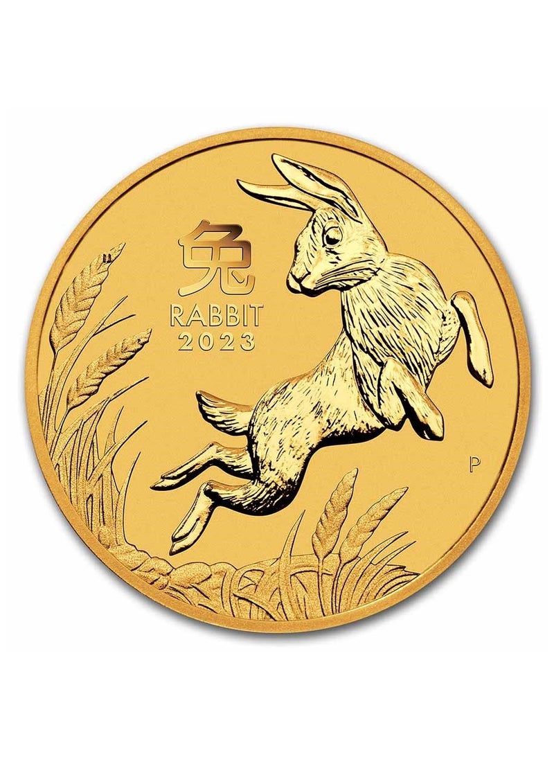 ABConcept Australia Lunar Rabbit Gold 1/4 oz Coin  - Image 1