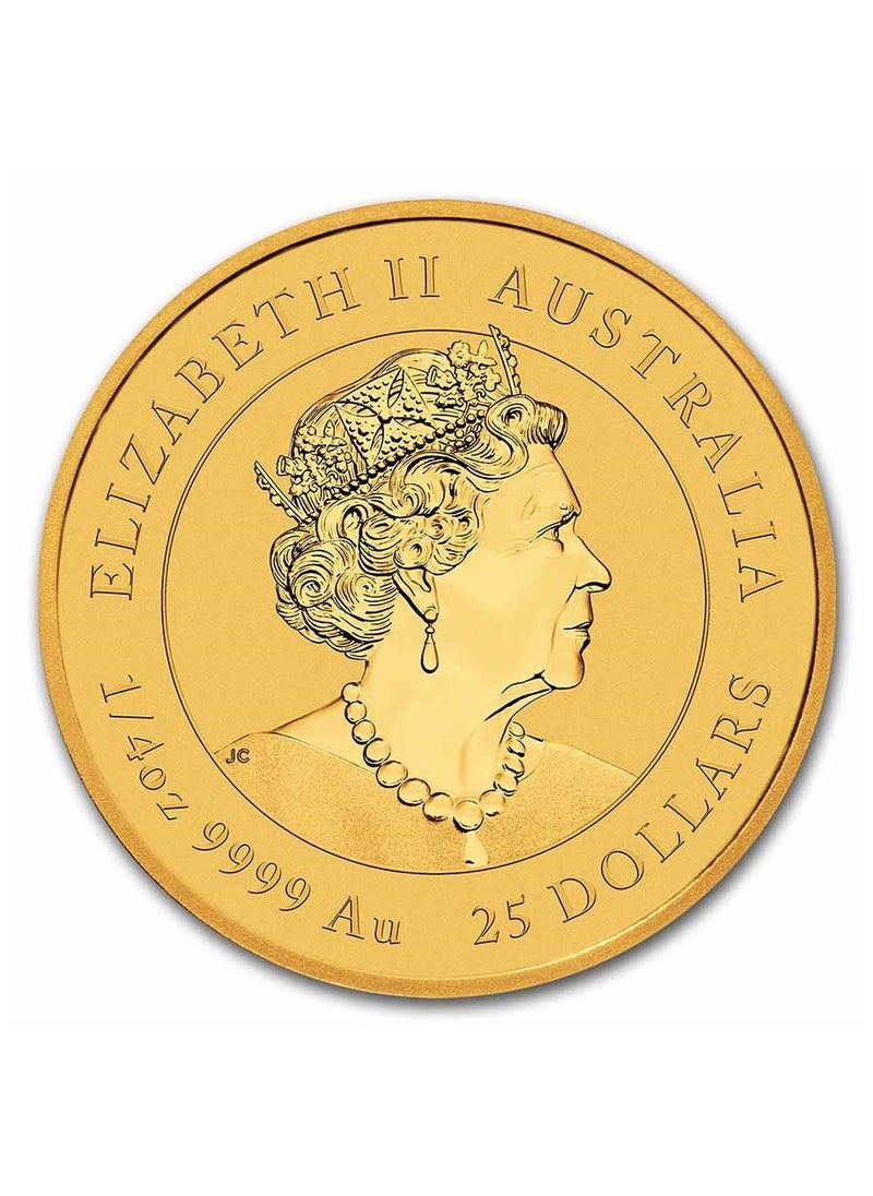 ABConcept Australia Lunar Rabbit Gold 1/4 oz Coin  - Image 2