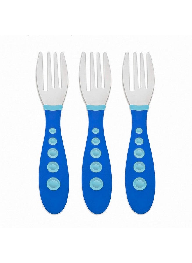 NUK First Essentials Kiddy Cutlery Forks (3 Count (Pack Of 1) Blue) - Image 4