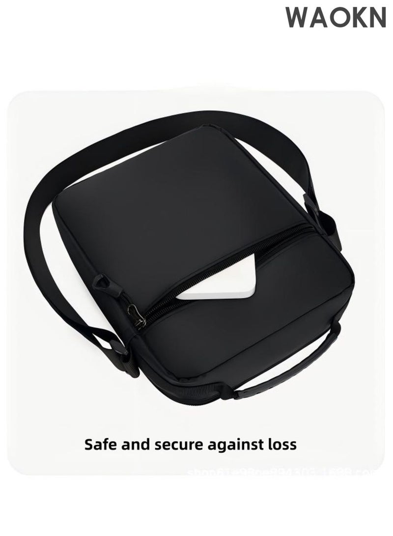 WAOKN Cross body Bag , Messenger Bag for Men and Women ,Purse Shoulder Bag , Sling Bag ,Travel Bag for Business Office School Satchel Bags , Small Carry Bags , portable and durable , waterproof material ,unisex , (Blue). - Image 3