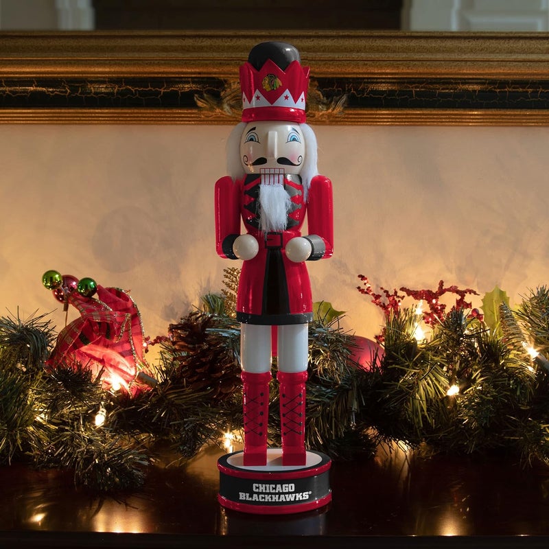 NHL Team Logo Collectible Holiday 14" Nutcracker