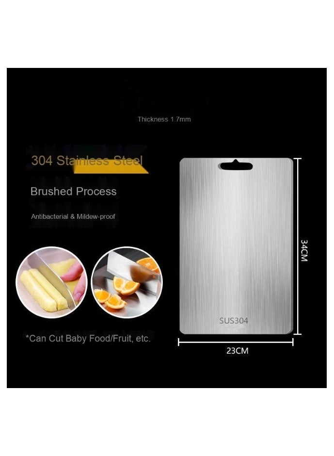 Anna Premium Anti-Slip Antibacterial Mold-Resistant Double-Sided Stainless Steel Cutting Board for Kitchen - Image 1