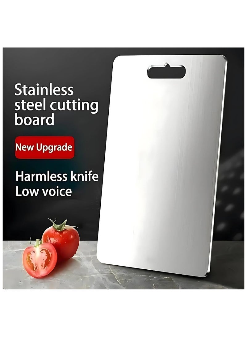 Anna Premium Anti-Slip Antibacterial Mold-Resistant Double-Sided Stainless Steel Cutting Board for Kitchen - Image 5