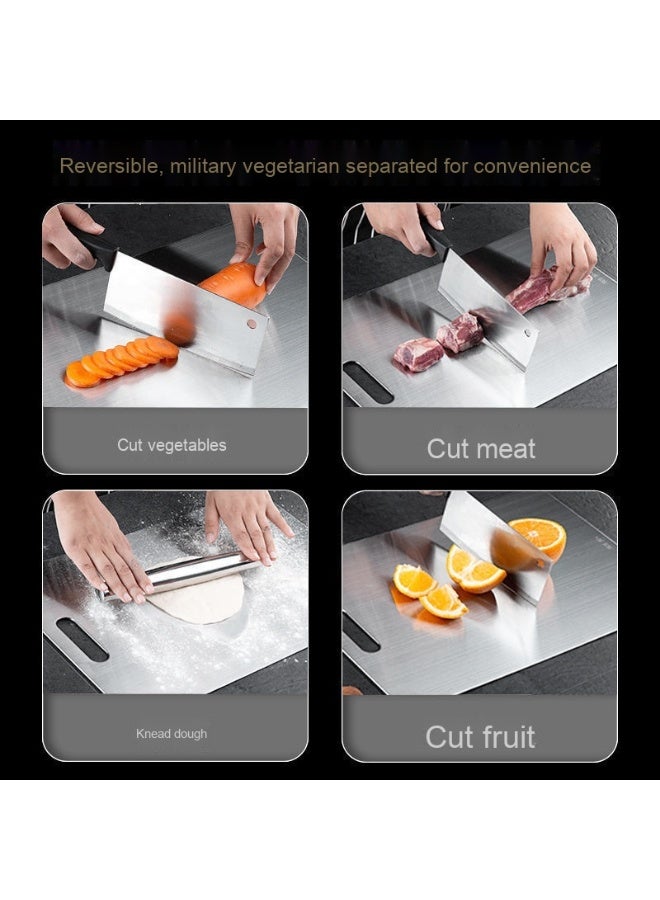 Anna Premium Anti-Slip Antibacterial Mold-Resistant Double-Sided Stainless Steel Cutting Board for Kitchen - Image 4