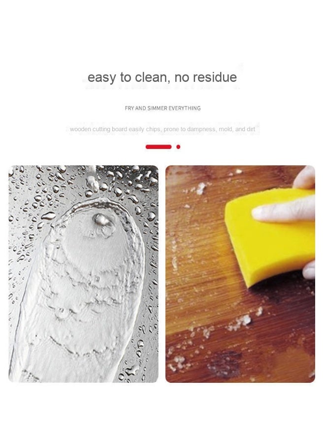 Anna Premium Anti-Slip Antibacterial Mold-Resistant Double-Sided Stainless Steel Cutting Board for Kitchen - Image 3