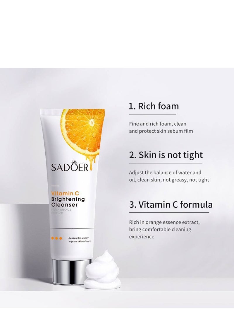 Vitamin C set from SADOER consisting of mask + C soap + facial cleanser